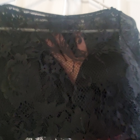 Wink Prom Black 2 Piece Set. Prom Evening Cocktail. Sz 2 Mermaid Skirt Lace Sati - Picture 10 of 16